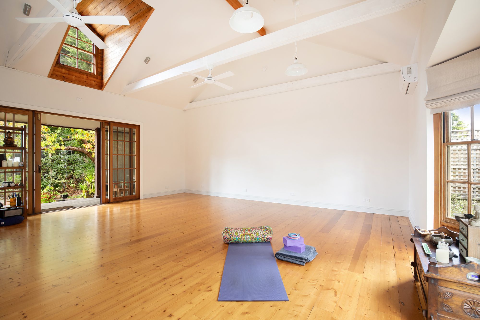 Yoga and wellness space at Kurrara